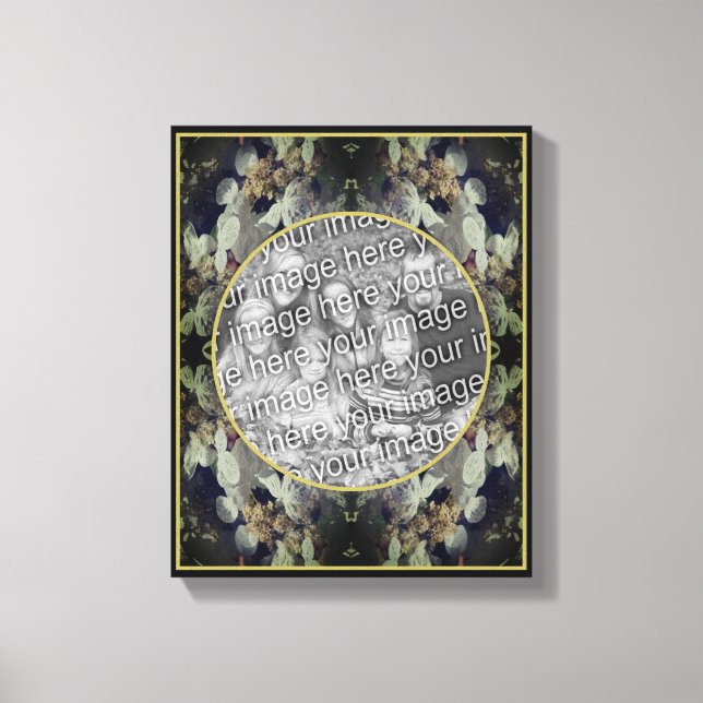 Impressão Em Tela Moldura de Hortênsia Lacecap Crie Sua Própria Foto (Frente)