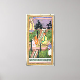 Impressão Em Tela Molhe jardins, do álbum de Clive (gouache no pa