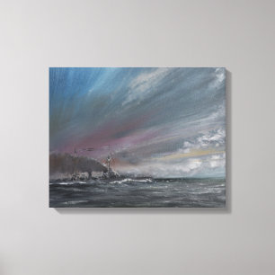 Impressão Em Tela Moltke Jutland 1916. 2014