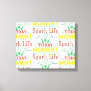 Impressão Em Tela Momento Atual, Saco de Tote Life Spark