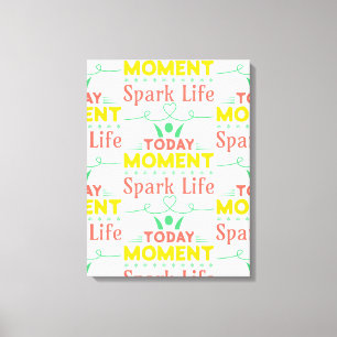 Impressão Em Tela Momento Atual, Saco de Tote Life Spark