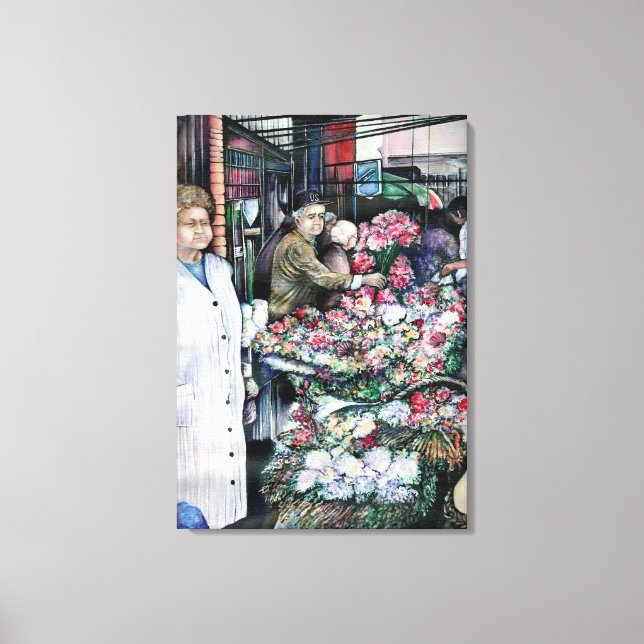 Impressão Em Tela Momento Mágico No Mercado Misloc Da Hungria (Frente)