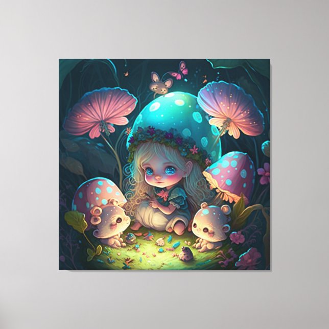 Impressão Em Tela Momentos de elfo mágico (Frente)