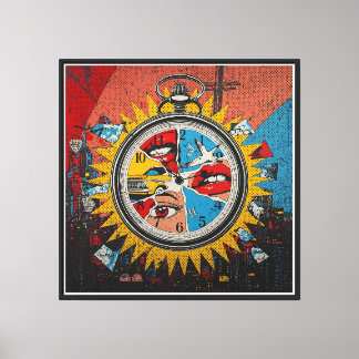 Impressão Em Tela Momentos no Tempo — Arte Contemporânea em Tela de 