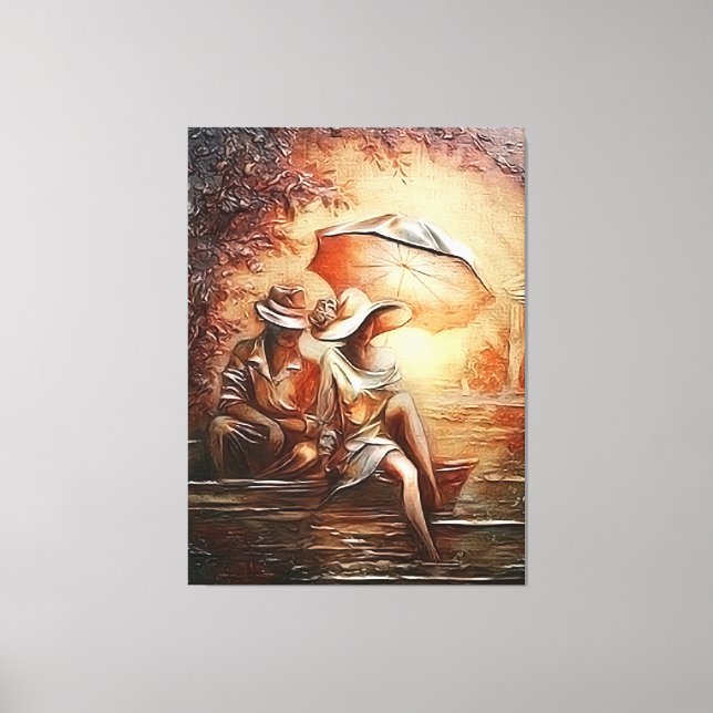 Impressão Em Tela Momentos Românticos (Frente)