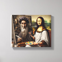 Impressão Em Tela Mona Do Vinci