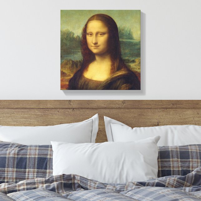 Impressão Em Tela Mona Lisa By Leonardo Da Vinci (Insitu(Quarto))