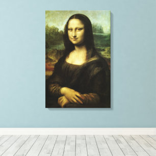 Impressão Em Tela Mona Lisa de Leonardo da Vinci, Arte Renascentista