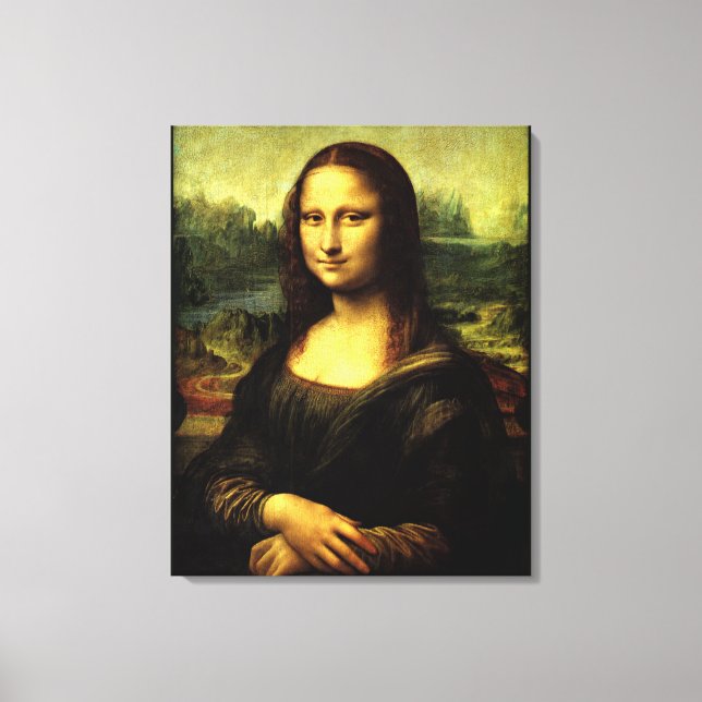 Impressão Em Tela Mona Lisa, pintura de arte (Frente)