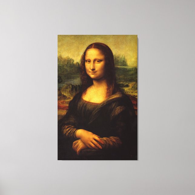 Impressão Em Tela Mona Lisa por Leonardo Da Vinci (Frente)