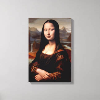 Impressão Em Tela Mona Lisa: Uma Reimaginação Contemporânea II