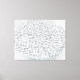 Impressão Em Tela MONDRIAN COMP. 10 em B & W - Pier e Ocean 1915