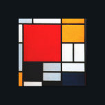 Impressão Em Tela Mondrian - Composição com Vermelho Grande<br><div class="desc">Composição com Plano Vermelho Grande,  famosa pintura de Piet Mondrian</div>
