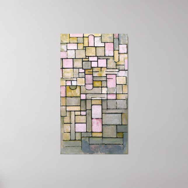 IMPRESSÃO EM TELA MONDRIAN - COMPOSIÇÃO N. º III COMPOSIÇÃO 8 - 1914 (Frente)