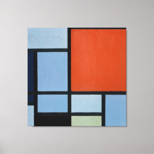 Impressão Em Tela MONDRIAN - COMPOSITION (TABLEAU) - 1921 - De Stijl
