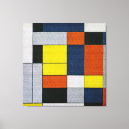 IMPRESSÃO EM TELA MONDRIAN - N. º VI - COMPOSIÇÃO N. º II - 1920 -