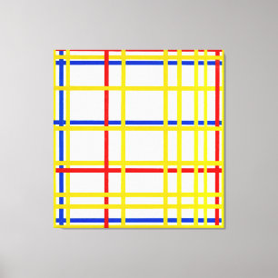 Impressão Em Tela MONDRIAN - NOVA IORQUE - 1942 - De Stijl -