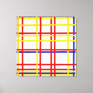 Impressão Em Tela MONDRIAN - NOVA IORQUE 1 - 1942 - De Stijl -