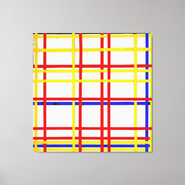 Impressão Em Tela MONDRIAN - NOVA IORQUE 1 - 1942 - De Stijl - (Frente)
