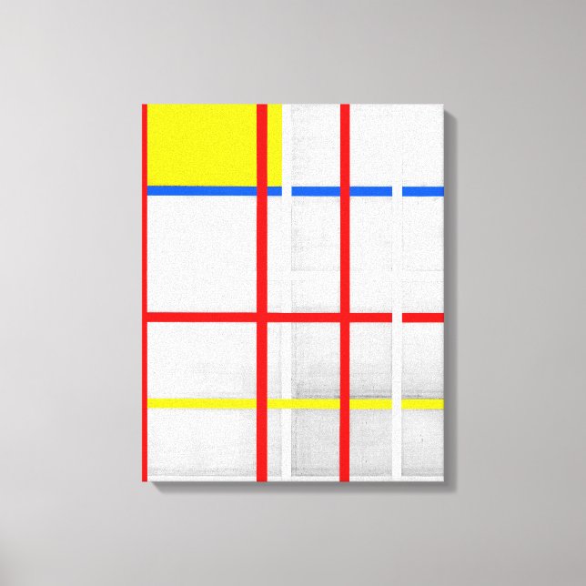 Impressão Em Tela MONDRIAN - NOVA IORQUE 3 - 1941 De Stijl - (Frente)