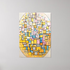 IMPRESSÃO EM TELA MONDRIAN - TABLEAU III COMPOSIÇÃO EM OVAL - 1914