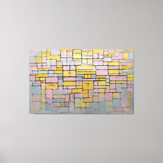 IMPRESSÃO EM TELA MONDRIAN - TABLEAU N. º 2 COMPOSIÇÃO N. º V - 1914 (Frente)