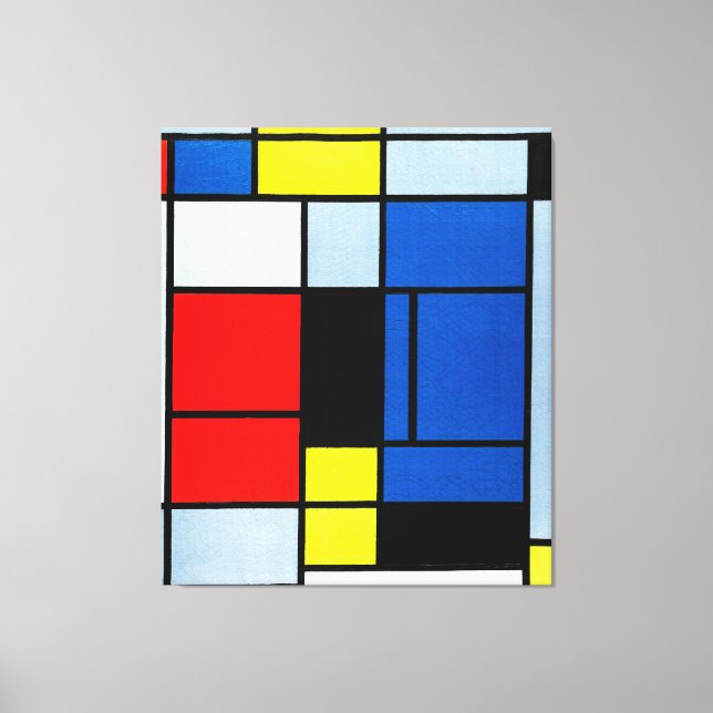Impressão Em Tela MONDRIAN - TABLEAU No. I - 1921-25 - De Stijl - (Frente)