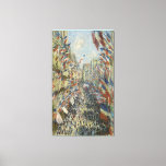 Impressão Em Tela Monet 1878 Rue Montorgueil em Paris<br><div class="desc">Uma bela impressão de "A Rue Montorgueil em Paris. Celebração de 30 de junho de 1878" | Trabalho original: óleo na canvas | cerca de 1878 | Artista: pintor impressionista francês Claude Monet (1840-1926), </div>