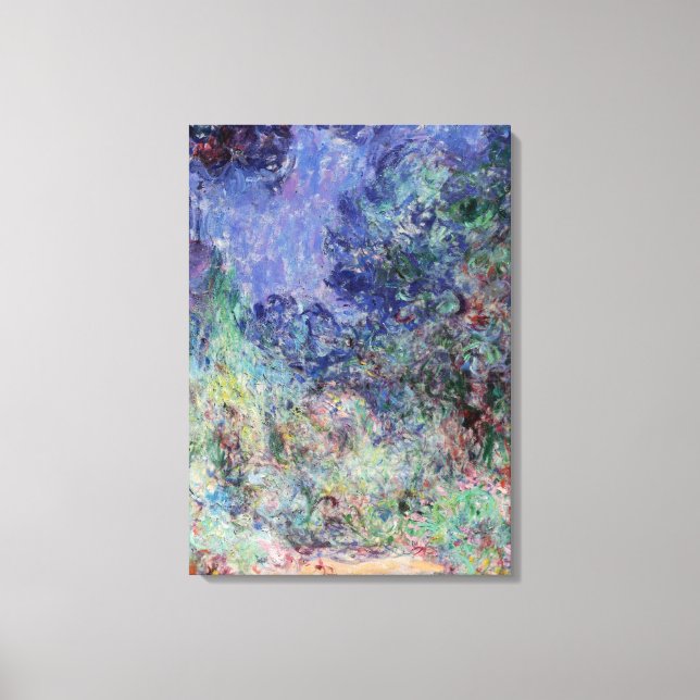 Impressão Em Tela Monet - A Casa, Vista do Jardim Rosa (Frente)