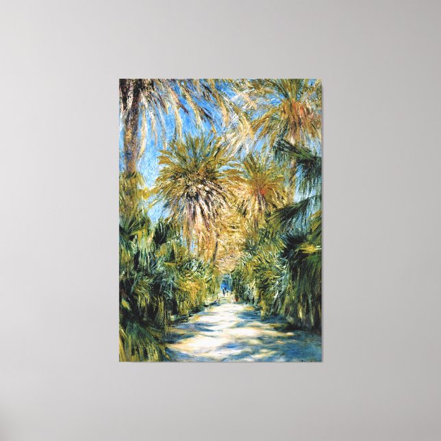 Impressão Em Tela Monet - Argel, o Jardim de Essai (Frente)