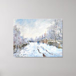 Impressão Em Tela Monet - Cena de Neve na Argentina<br><div class="desc">Cena de Neve na Argentina,  pintura paisagística de arte de Claude Monet</div>