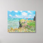 Impressão Em Tela Monet Cliff Walk em Pourville<br><div class="desc">Monet Cliff Walk no quebra-canvas de Pourville. Óleo na canvas de 1882. O impressionista francês Claude Monet pintou frequentemente o mar, e esta é uma de suas mais amadas e famosas pinturas oceânicas. O trabalho apresenta duas meninas em um penhasco coberto olhando as ondas azuis além. Uma das meninas guarda...</div>