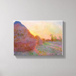 Impressão Em Tela Monet Haystack