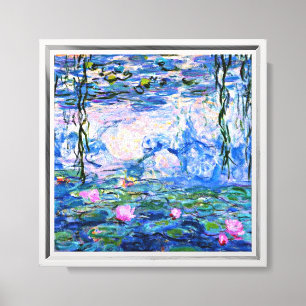 Impressão Em Tela Monet - Lírios d'água, 1919, rosa,