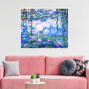 Impressão Em Tela Monet - Lírios De Água, 1919,