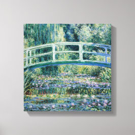 Impressão Em Tela Monet - Lírios de Água e Ponte Japonesa