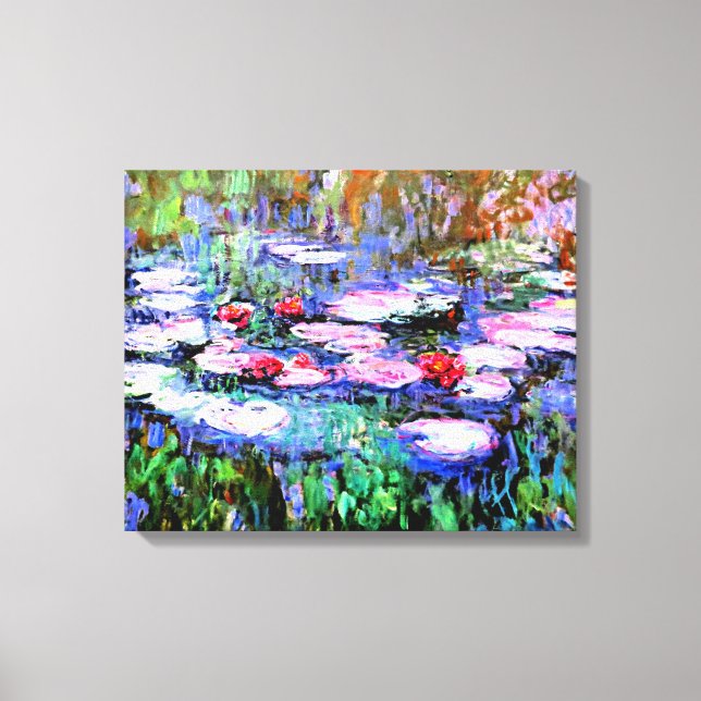 Impressão Em Tela Monet - Os Nenúfares (Frente)