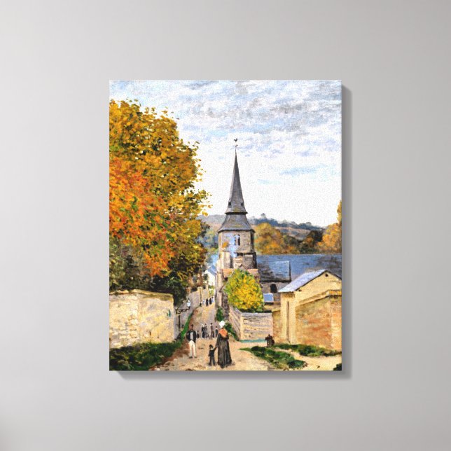 Impressão Em Tela Monet - Rua em Saint-Adresse (Frente)