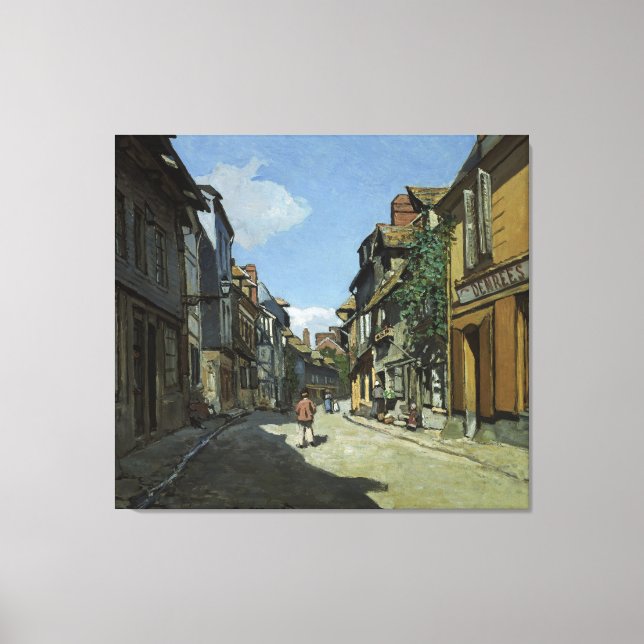 Impressão Em Tela Monet Rue de la Bavole Honfleur (Frente)