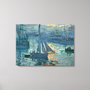 Impressão Em Tela Monet - Sunrise (Marinha), pintura de arte