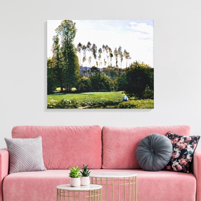 Impressão Em Tela Monet - Vista em Rouelles Le Havre (Insitu(Sala de estar))