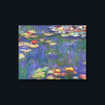 Impressão Em Tela Monet Water Lily - Pintura de plataforma<br><div class="desc">Monet Water Lily - Esta pintura clássica de Monet foi pintada por Claude Monet em 1916. Faz parte da sua famosa coleção de lírios aquáticos onde ele pinta em seu jardim em Giverney,  França. Uma pintura de obra-prima.</div>