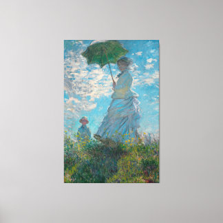 Impressão Em Tela Monet Woman com Parasol Fine Art