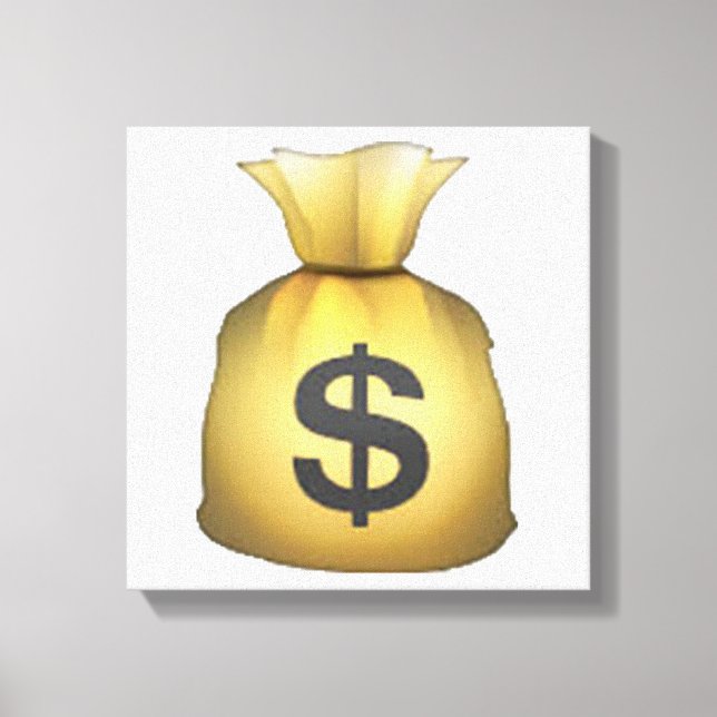 Impressão Em Tela Money Bag - Emoji (Frente)