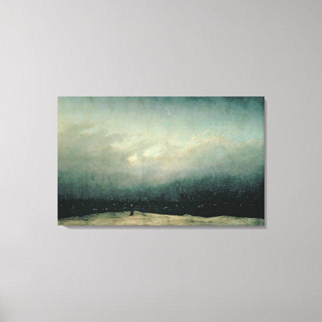 Impressão Em Tela Monge por mar, 1809 (Frente)