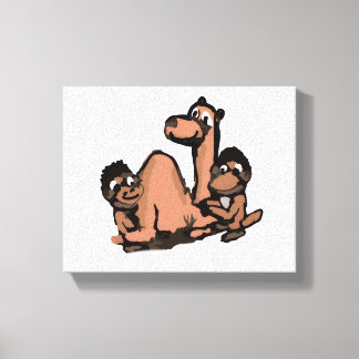 Impressão Em Tela Monkeys And The Camel
