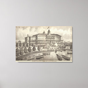 Impressão Em Tela Monmouth House, Primavera Lake Beach, Nova Jersey