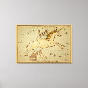 Impressão Em Tela Monoceros - Imagem do Gráfico Astronômico em Estre