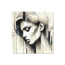 Monochrome Line Portrait