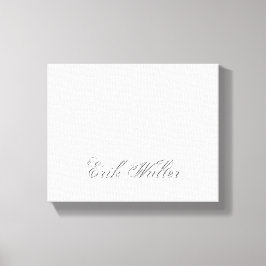 Impressão Em Tela Monograma 3d de Letra Mínima